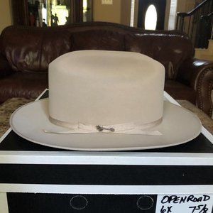 Stetson Open Road 6X Silverbelly 7 5/8 Great Western Style!
